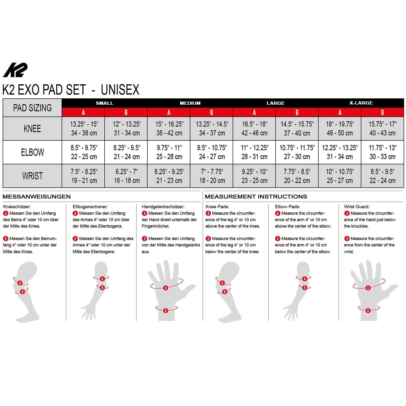K2 Exo Adult Pad Set Protégé de Genou Mixte