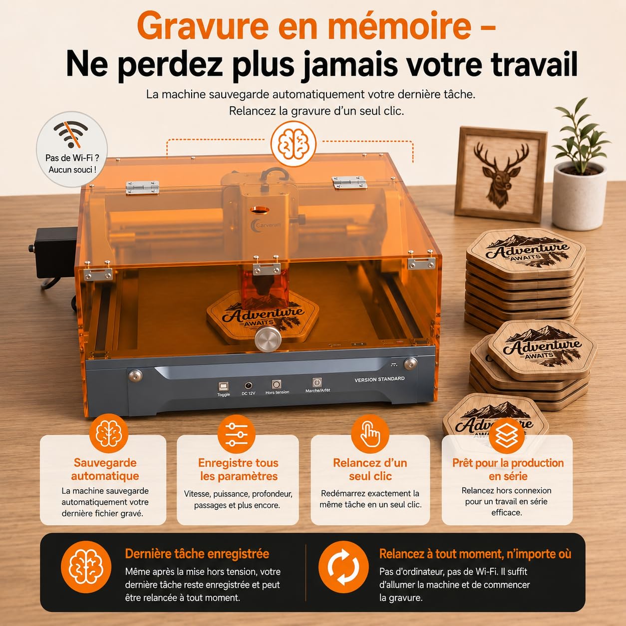 K15 Pro 10W Laser Graviermaschine & Cutter Wi-Fi App-Steuerung Klasse 1 A4 300x200mm 0,01mm Lasergravur-Maschine für Holz Acryl Metall Leder DIY Kleingewerbe