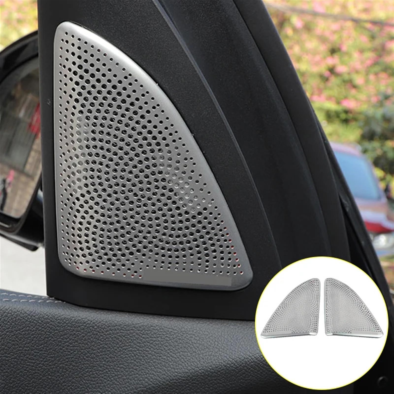 Car styling głośnik audio tylna klapka głośnik osłony wykończeniowe naklejki, dla BMW, x5 g05 akcesoria samochodowe ze stali nierdzewnej Osłona głośnika stereo audio(Trunk window)