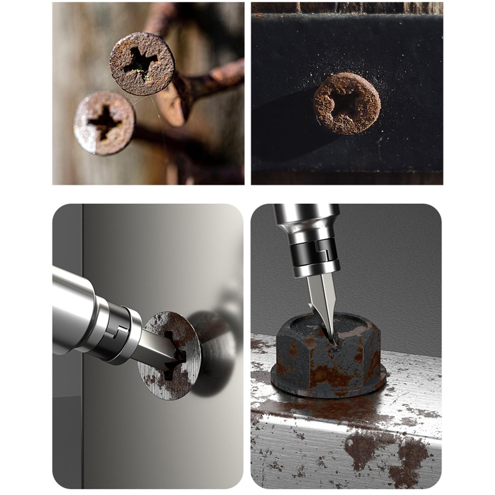 Set Completo Cacciaviti a Percussione Da 13 Con Punta a Testa Piatta a Croce E Comoda Soluzione Conservazione Per I Tecnici Kit Cacciaviti a Percussione Per Carichi Pesanti