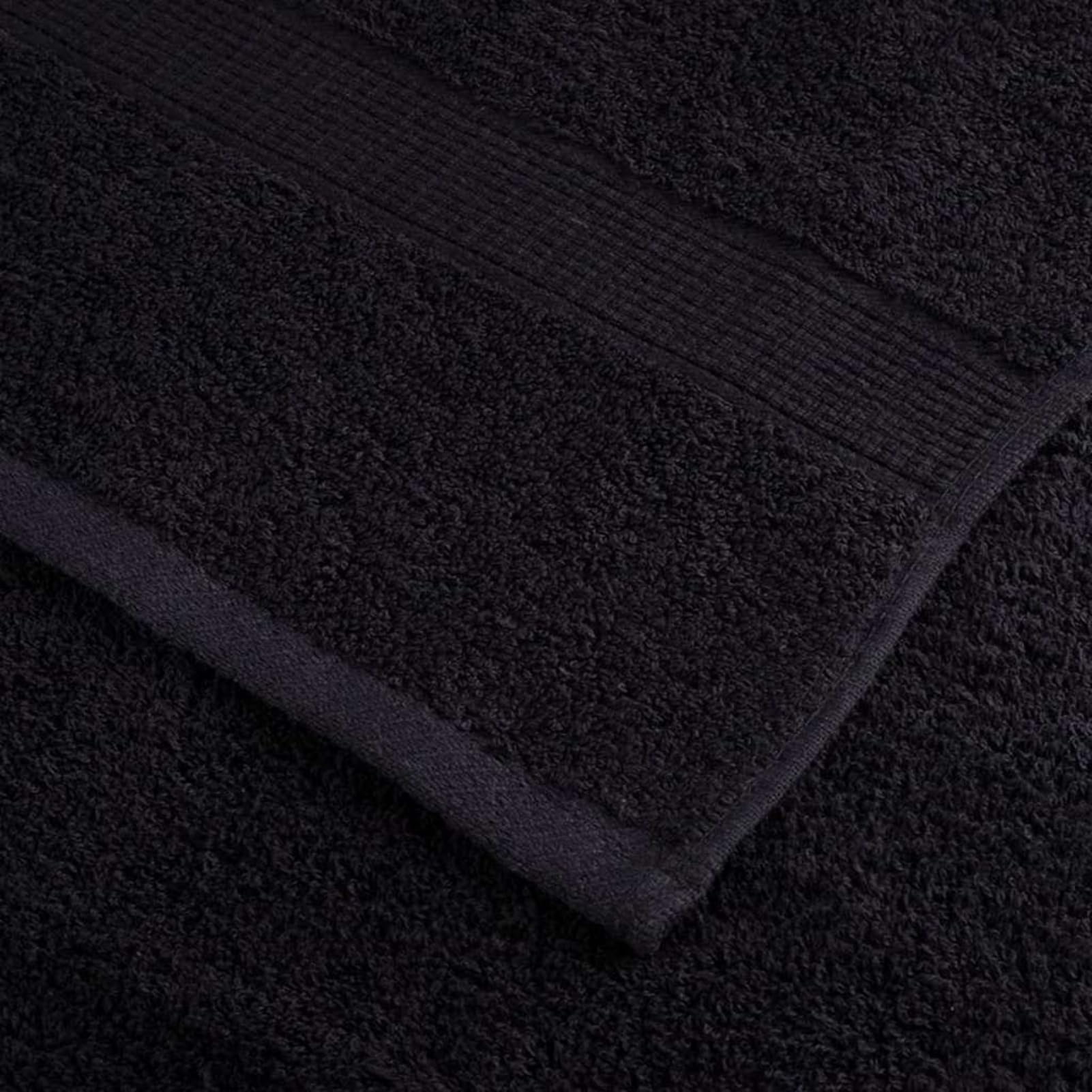 Tidyard Fazzoletti 10 PCS Nero 15 x 21 cm Cotone