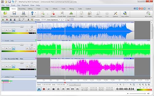 Nch Software Mixpad Free Multitrack Recording Studio And Music Mixing Software [Download] thumb #1