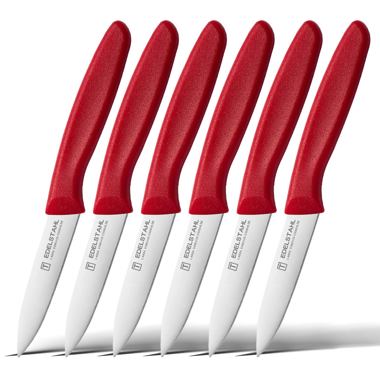 targzier Z03P Obst MesserFlaches Mund Gemüse Messer 6-teiliges Set