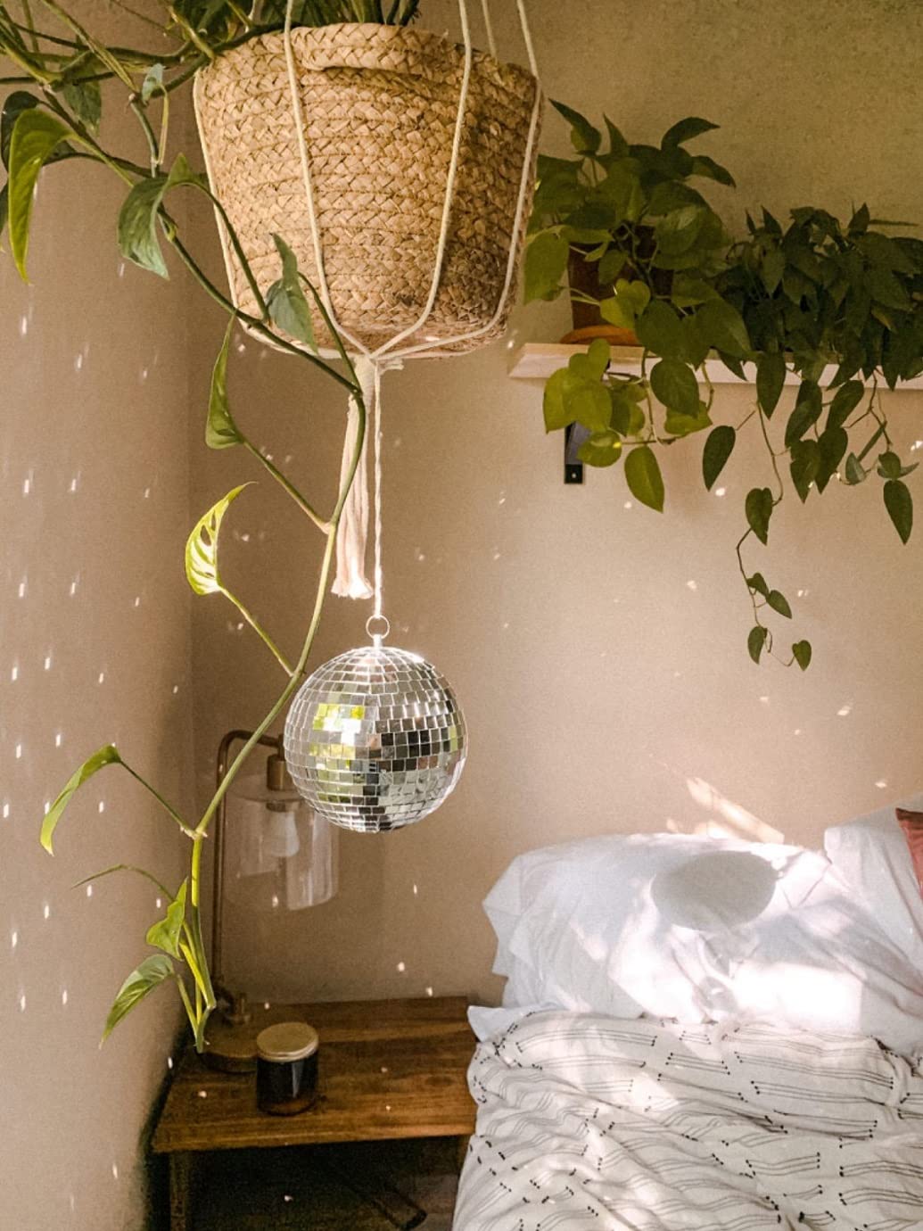 Boule à facettes miroir 15 cm Idéal pour les fêtes ou DJ, Noël