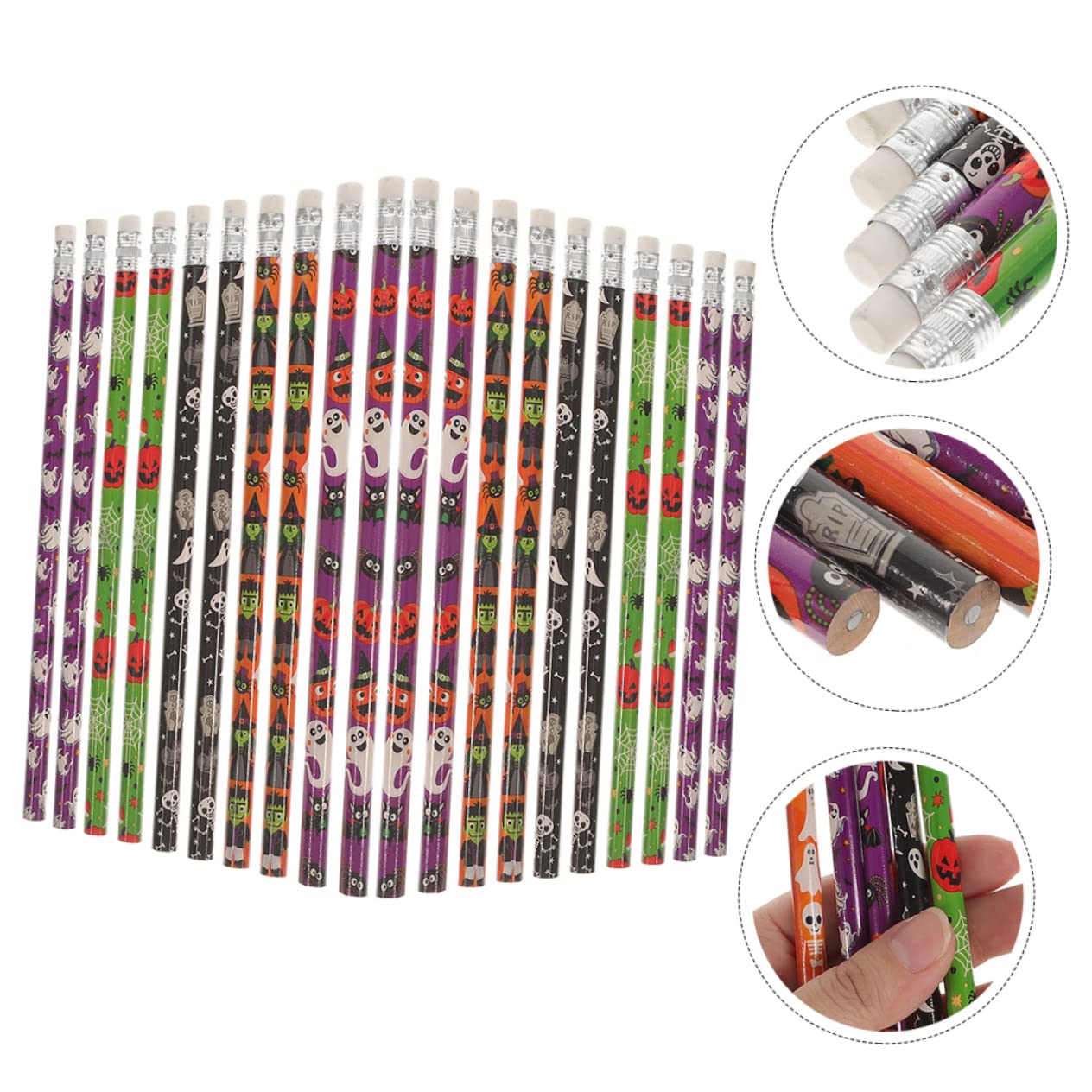 Housoutil 150 Pièces Lot de Crayons Colorés à Motifs Variés pour Garçon Fille Crayons Décriture avec Résistantes pour Élèves et Usage Scolaire