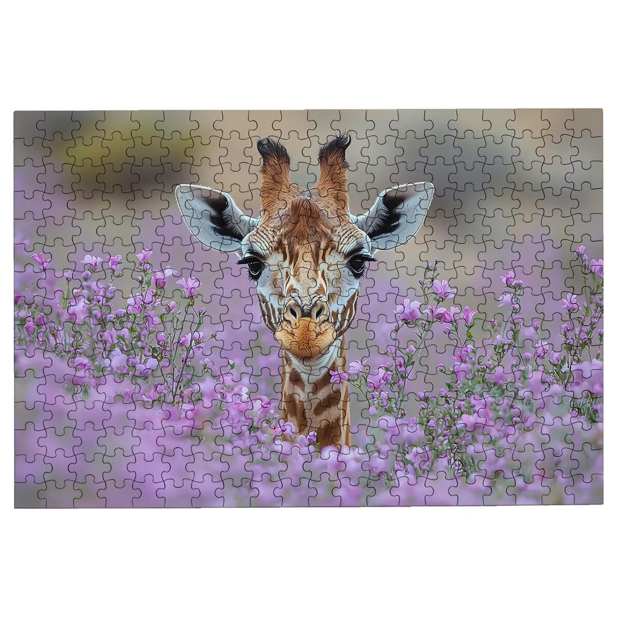 Puzzle 3000 Pezzi Giraffa, Puzzle Fiore per Adulti, Puzzles in Legno Intrattenimento Creativo, Divertimento, Puzzles Educativi Classici con Confezione di Alta Qualità Idea Regalo Donna Decor -3014