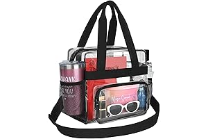 Joymee Clear Bag for Stadium Events - Men's Clear Lunch Bag for...