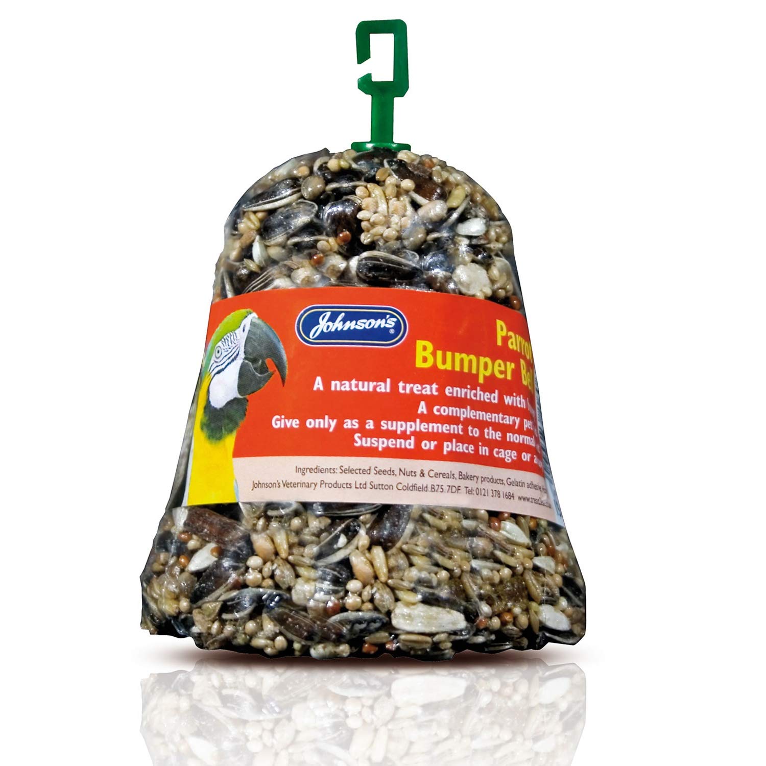 Johnson's Men's Susceptible To Vary Veterinary Parrot Bumper Bell Treat (150G) (May Vary)