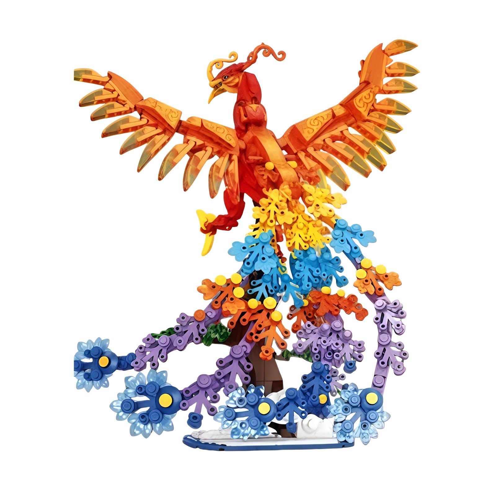 DzirePada Mythical Phoenix Building Set Magic Animal Model Toy Gifts Symbolising Good Fortune and Auspiciousness