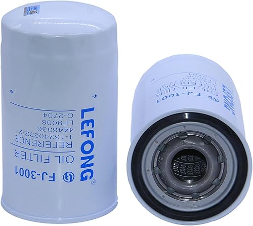 LEFONG Filtro de aceite FJ-3001 Reemplazar 4484495, P550596, B7217, B222100000494, AT308576 Compatible con John Deere 135C 135CRTS 180CW 210CW