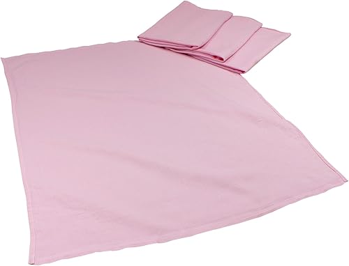 OsoCozy Pañales planos teñidos de pájaro (rosa) 25 x 27 pulgadas, pañal reutilizable de tela plana de una capa hecho de 100% algodón suave y