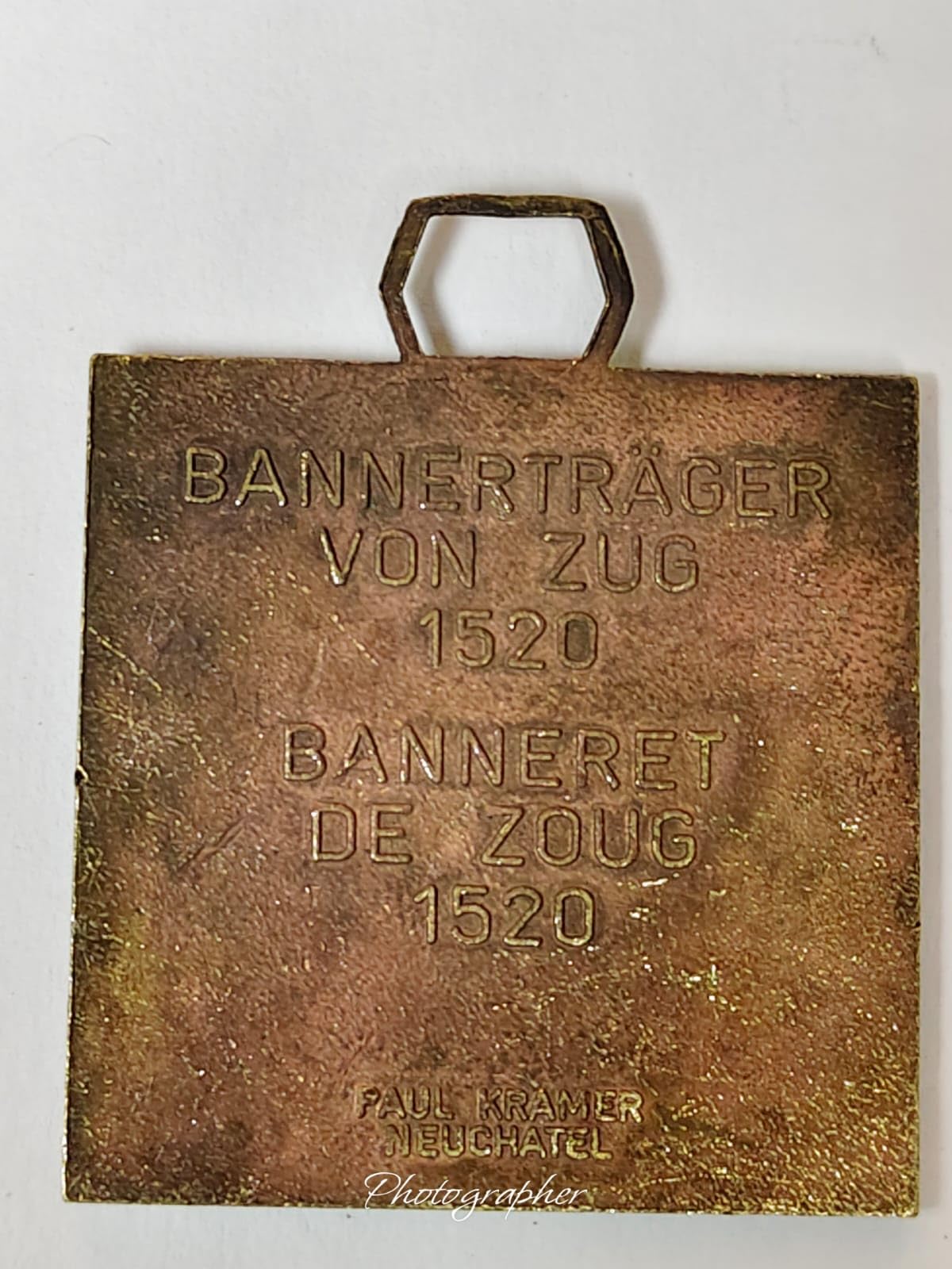 Bundesbriefarchiv Swiss Federal Charter Museum Commemorative Medal, Vintage Collectible Souvenir Plaque, Building and Coat of Arms Design 1