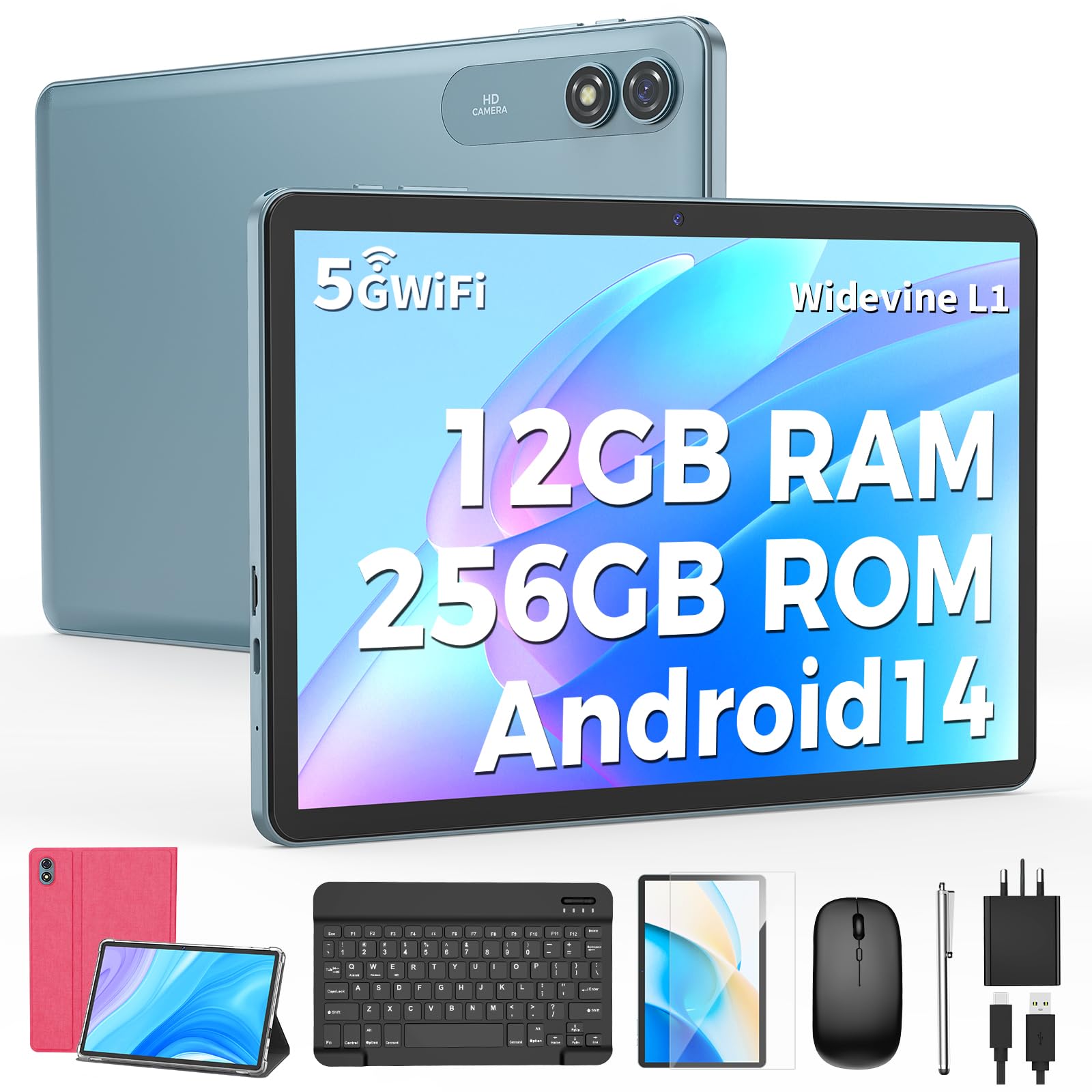GHCDTGK 14 Tablet, 10 Inch, Octa Core, 12GB RAM+256GB ROM, 1TB TF