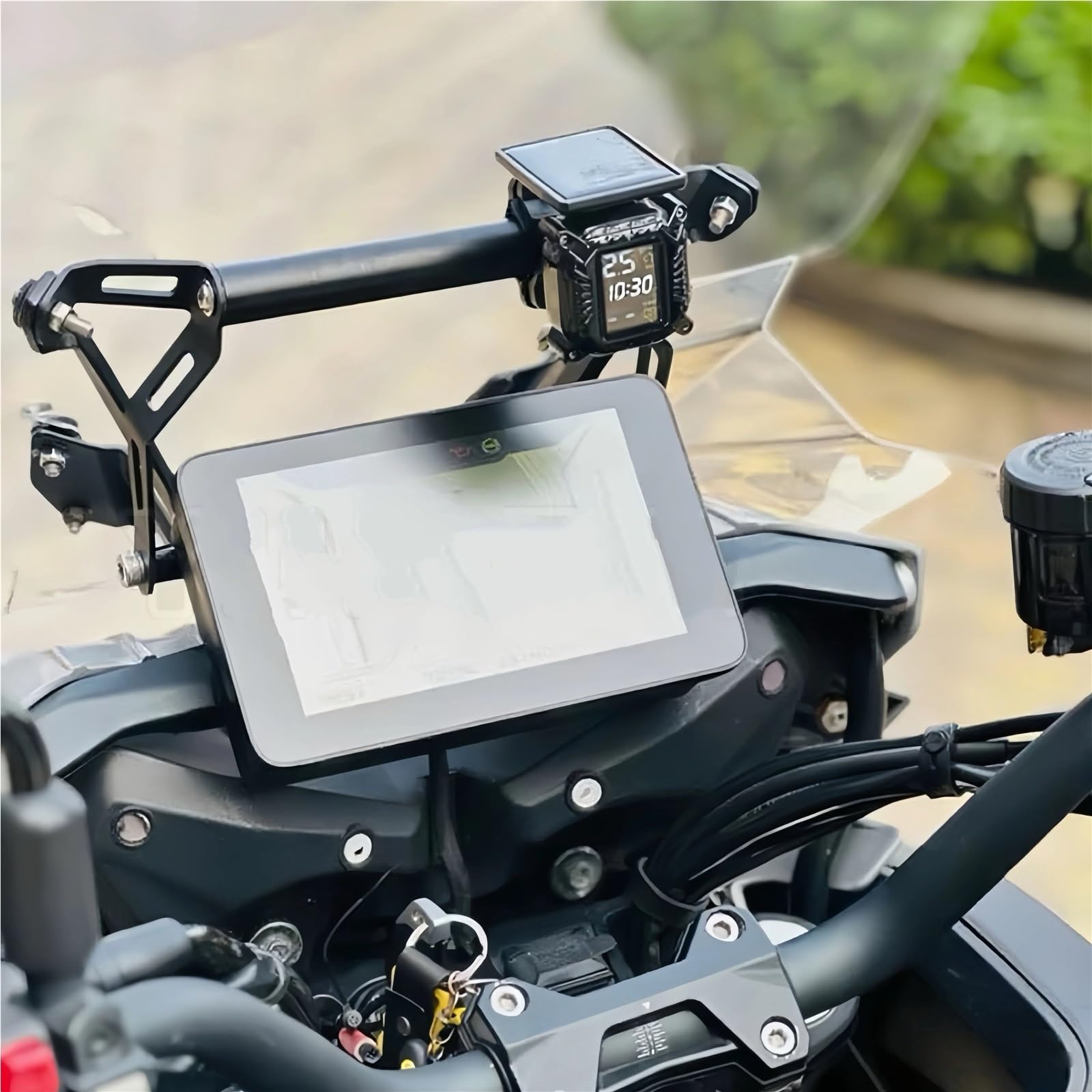 Uchwyt do nawigacji GPS Pasuje do motocykla QJMOTOR SRT800 SRT750 SRT600 800X 750X 600X Uchwyt na nawigację mobilną Uchwyt na telefon GPS Uchwyt na płytę Motocyklowy uchwyt nawigacyjny GPS(NO LOGO)
