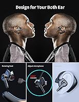 Vista 4 de Dual-Mic AI Noise Cancelling Bluetooth Headset for Cell Phones, 10 Days Standby 30Hrs HD Talktime Bluetooth Earpiece IPX6 Waterproof Ultralight for