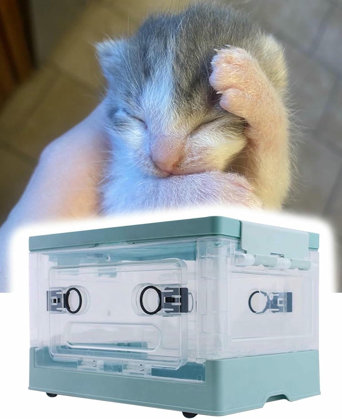 Camera portatile di ossigenoterapia per animali domestici, uso domestico e veterinario