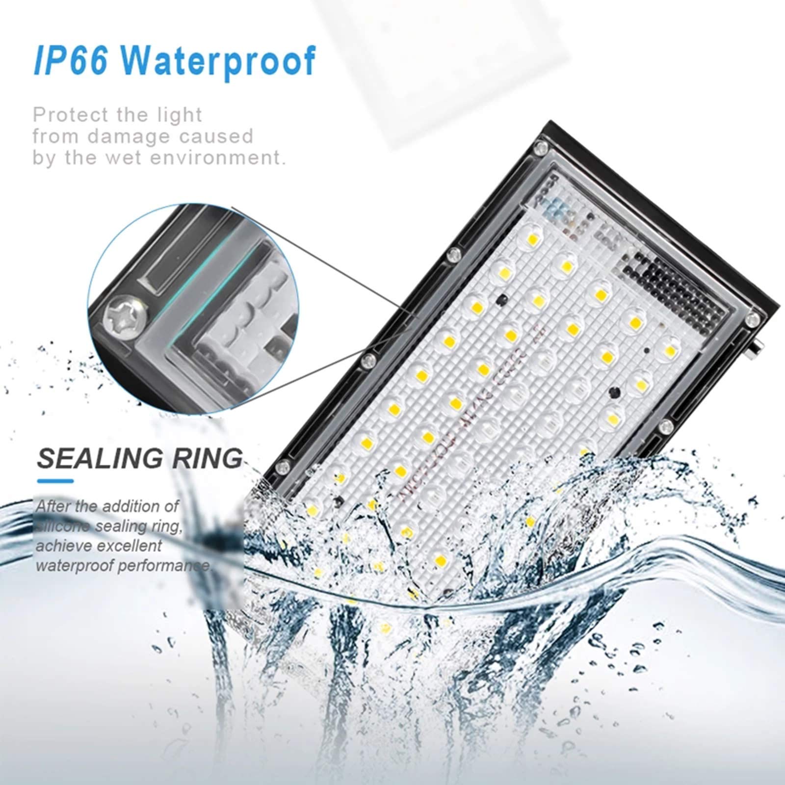 Lámpara LED de cultivo Phyto equivalente a 300 W para plantas, espectro completo, rojo, azul y blanco, para interior, para plantas y plántulas