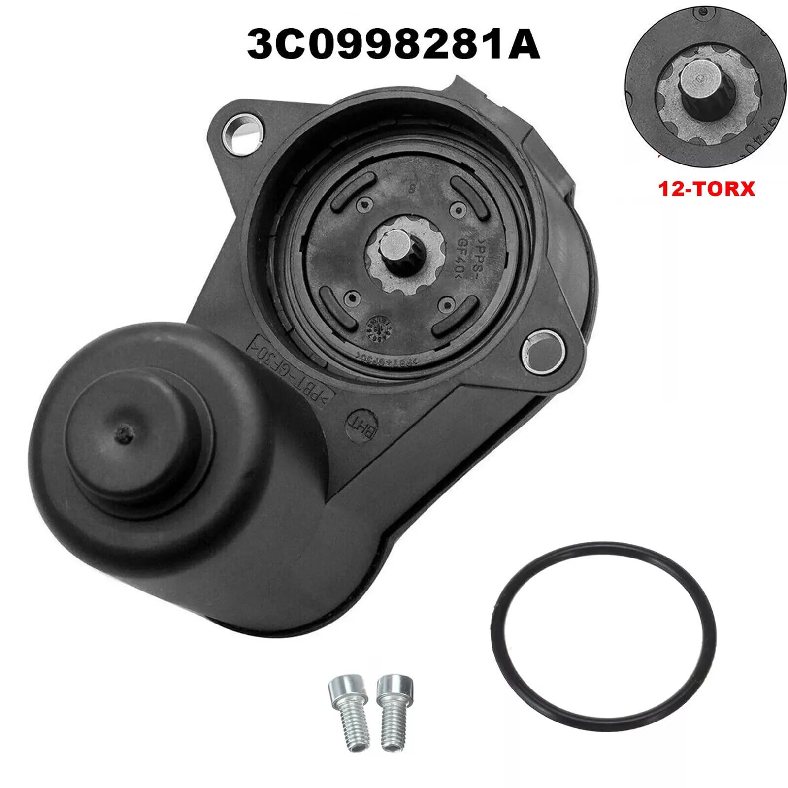 Stellmotor Elektrische Handbremse Bremssattel 6-seitig/12-seitig 6/12 Torx für VW Passat CC 3C2 3C5 Variant Hinten Links Rechts 3C0998281A 3C0998281 3C0998281B (1, 12 Torx(1 Stück))