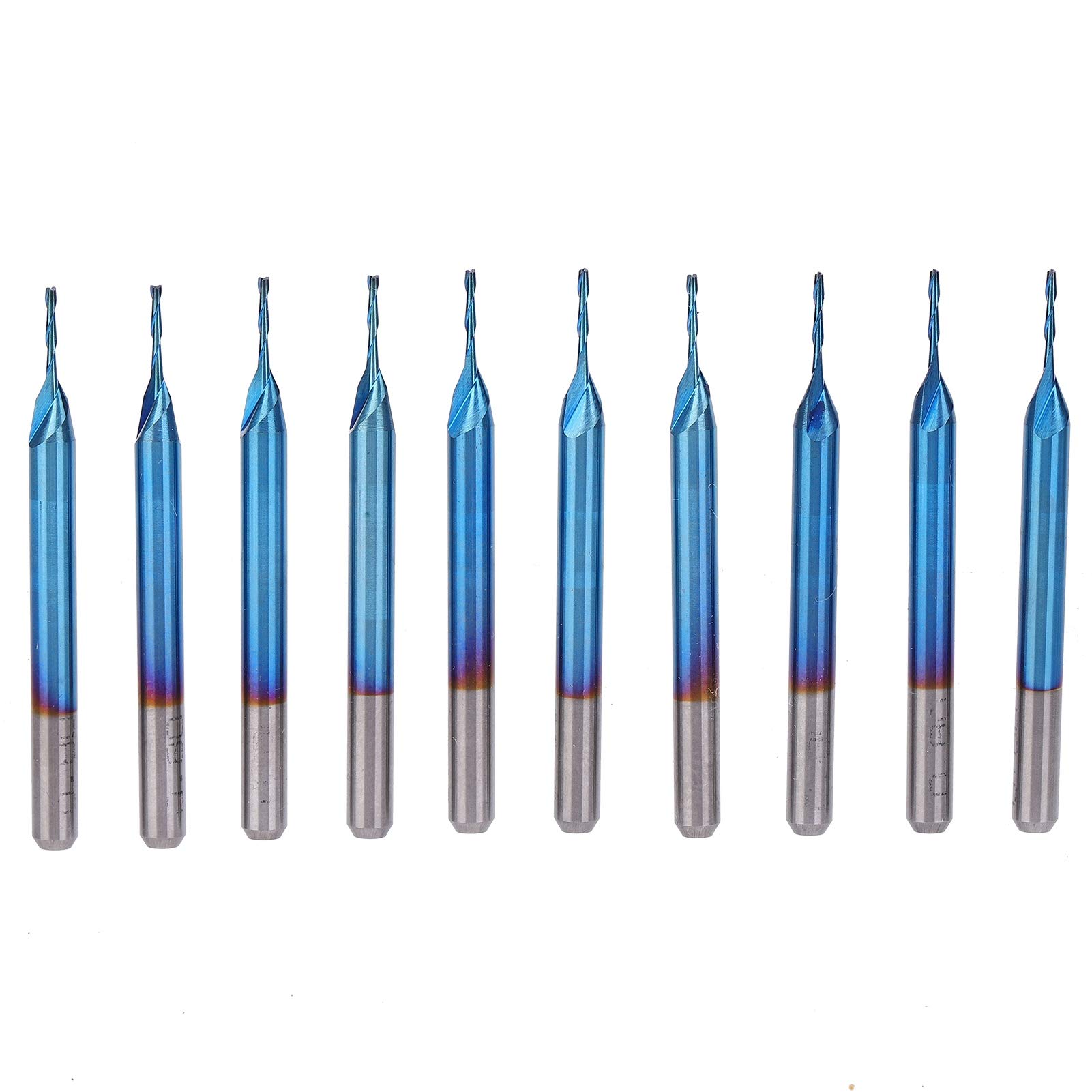 Brocas de fresado CNC, fresa de punta plana de acero de tungsteno de 2 ranuras para madera contrachapada para cortar madera dura para acrílico