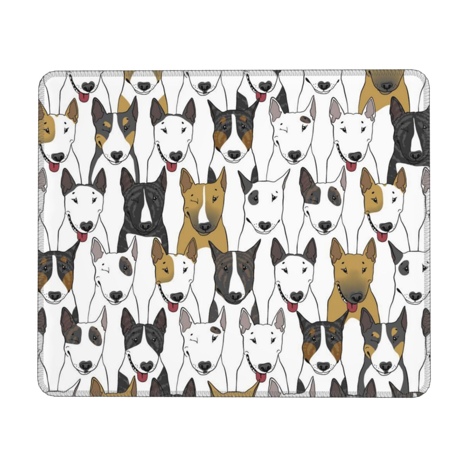 Tapis De Souris Bull Terrier Dog Dog Fond Antidérapant Tapis De Souris