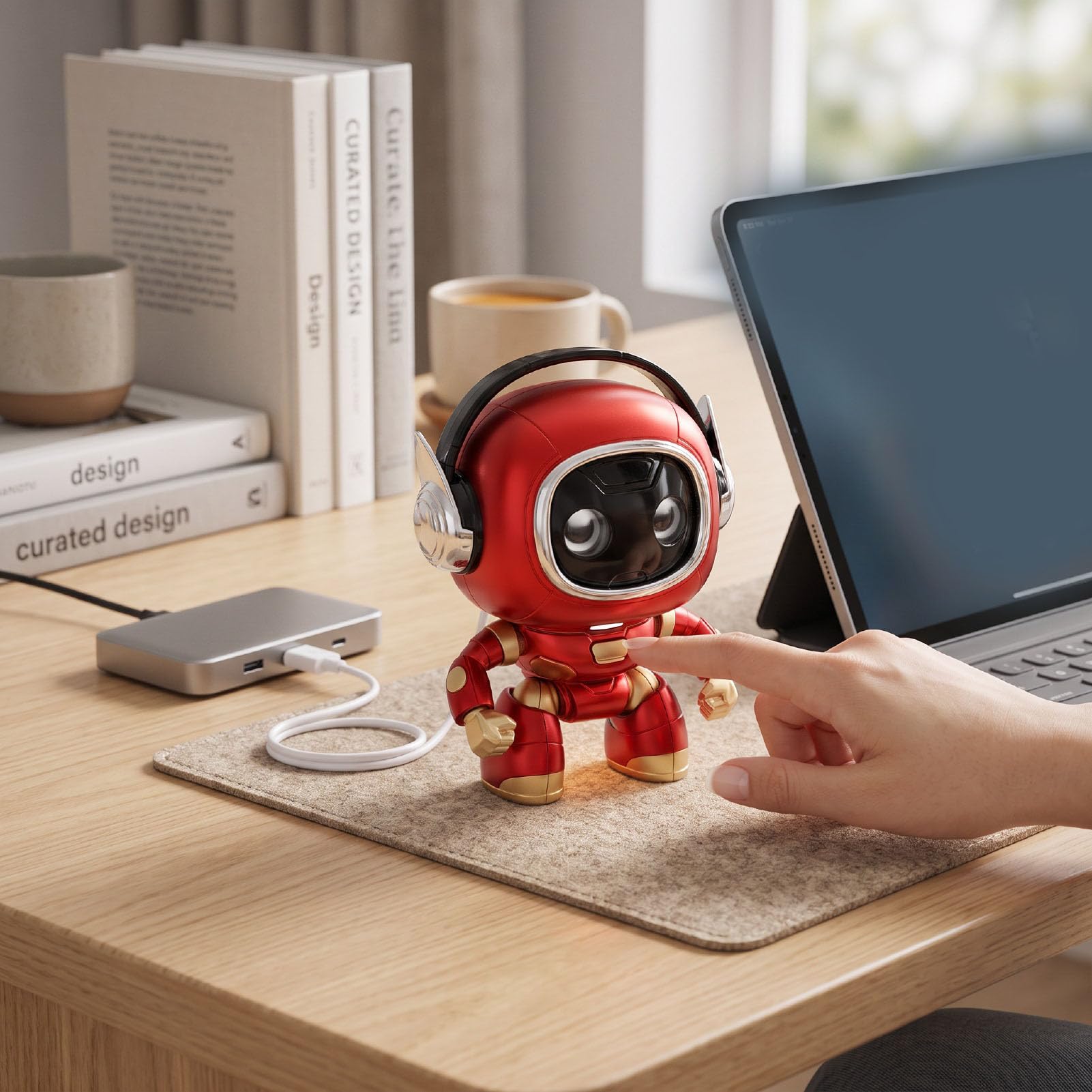 Robot Educativo AI, 1000 MAh, Dialogo Vocale, Traduzione Inglese