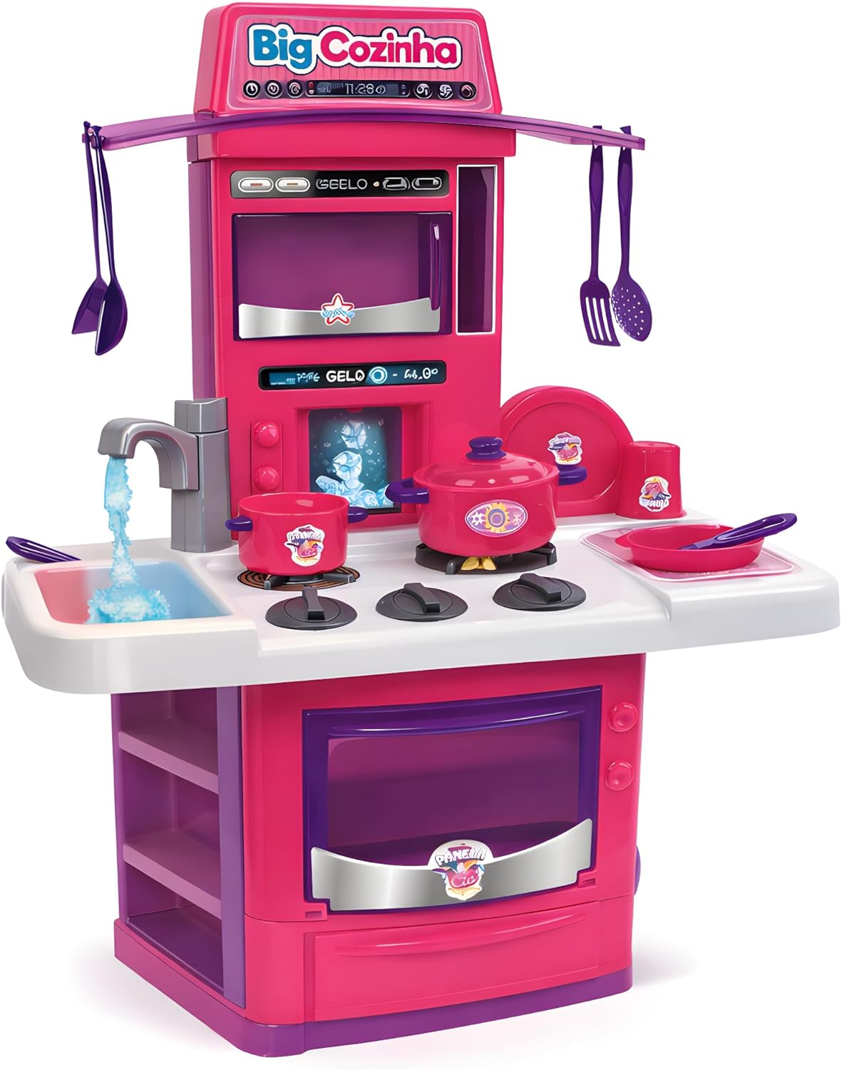Cozinha Infantil Completa Big Cozinha com Som e Água de Verdade