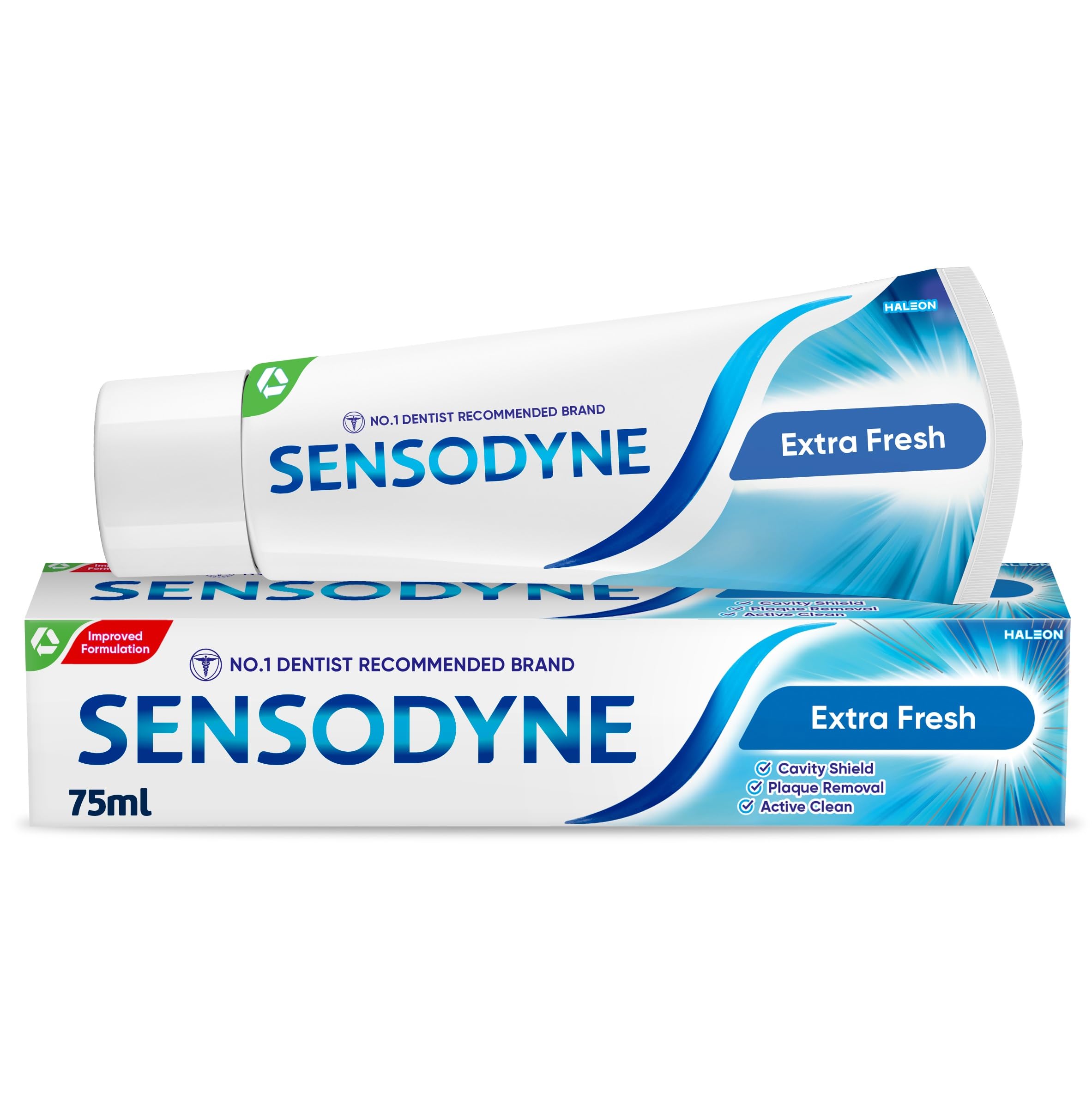 Toothpaste Daily Care, Sensitive Toothpaste for Sensitive Teeth, Extra Fresh, 75ml