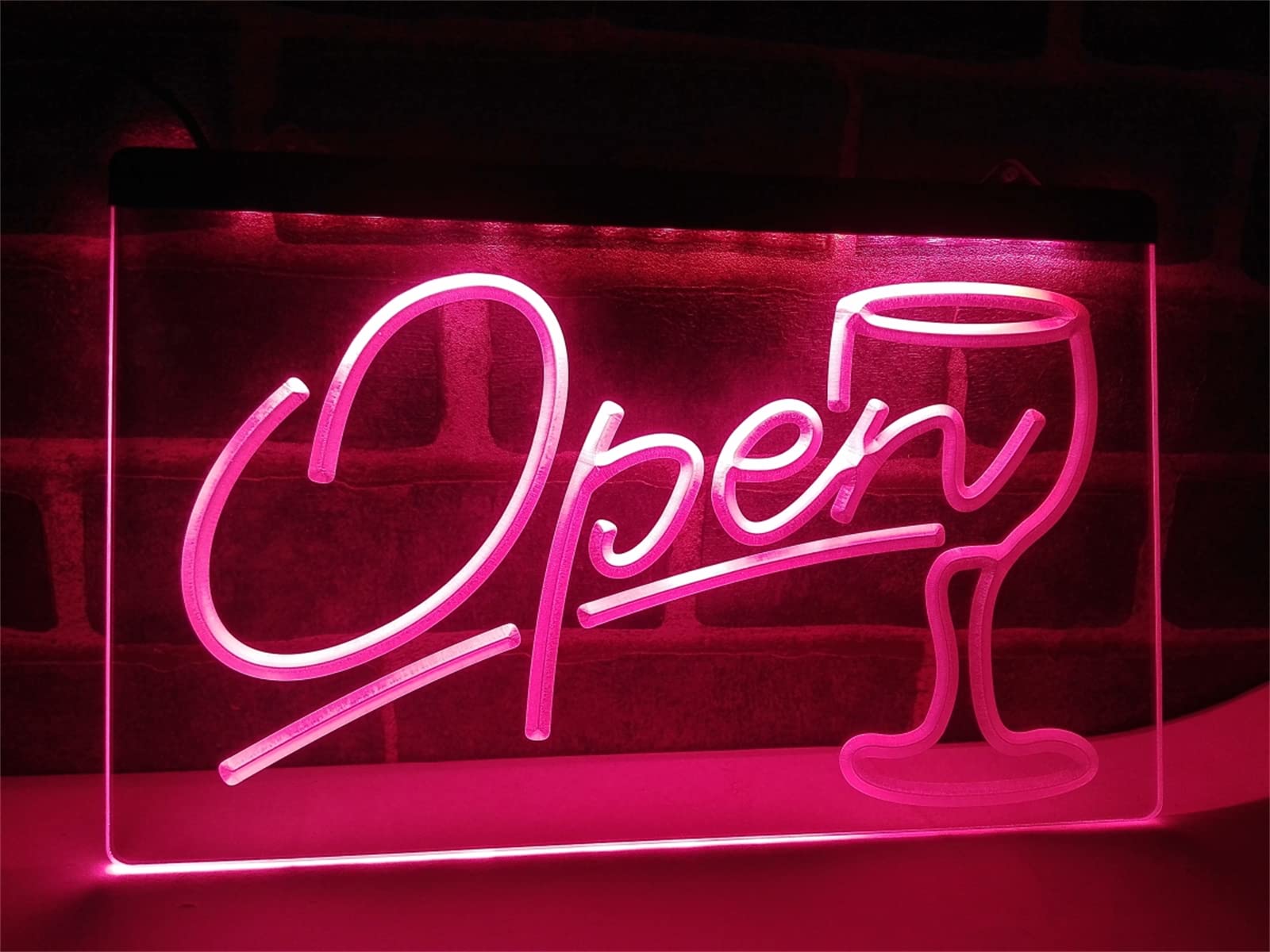 Niestandardowy neon LED do winiarni, podświetlany przez USB wyświetlacz 3D neony do lampek nocnych do dekoracji ścian pubów,Rgb,40x30cm