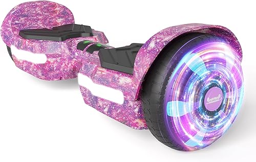 Scooter, luces LED Bluetooth y Corlorful, potencia de rango de 7.5 mph y millas por motor dual de 250 W, regalos para niños y adultos, niñas y niños