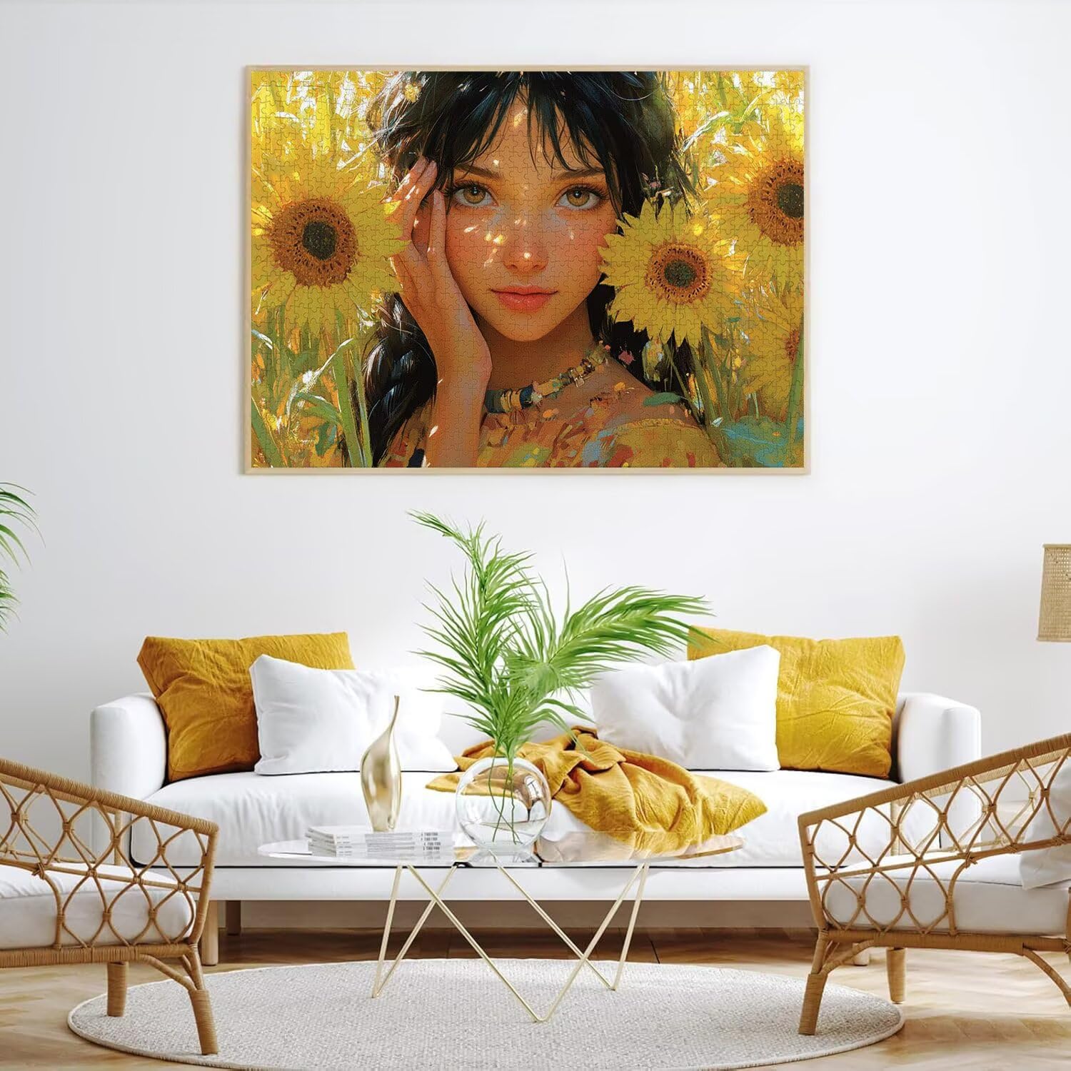 Puzzle dla dorosłych 4000, anime słonecznik, 141 x 87 cm, n-95