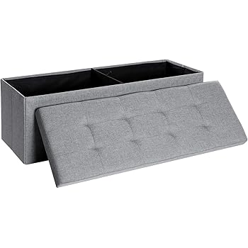 SONGMICS Banco con Espacio de Almacenamiento, Cofre, Caja de