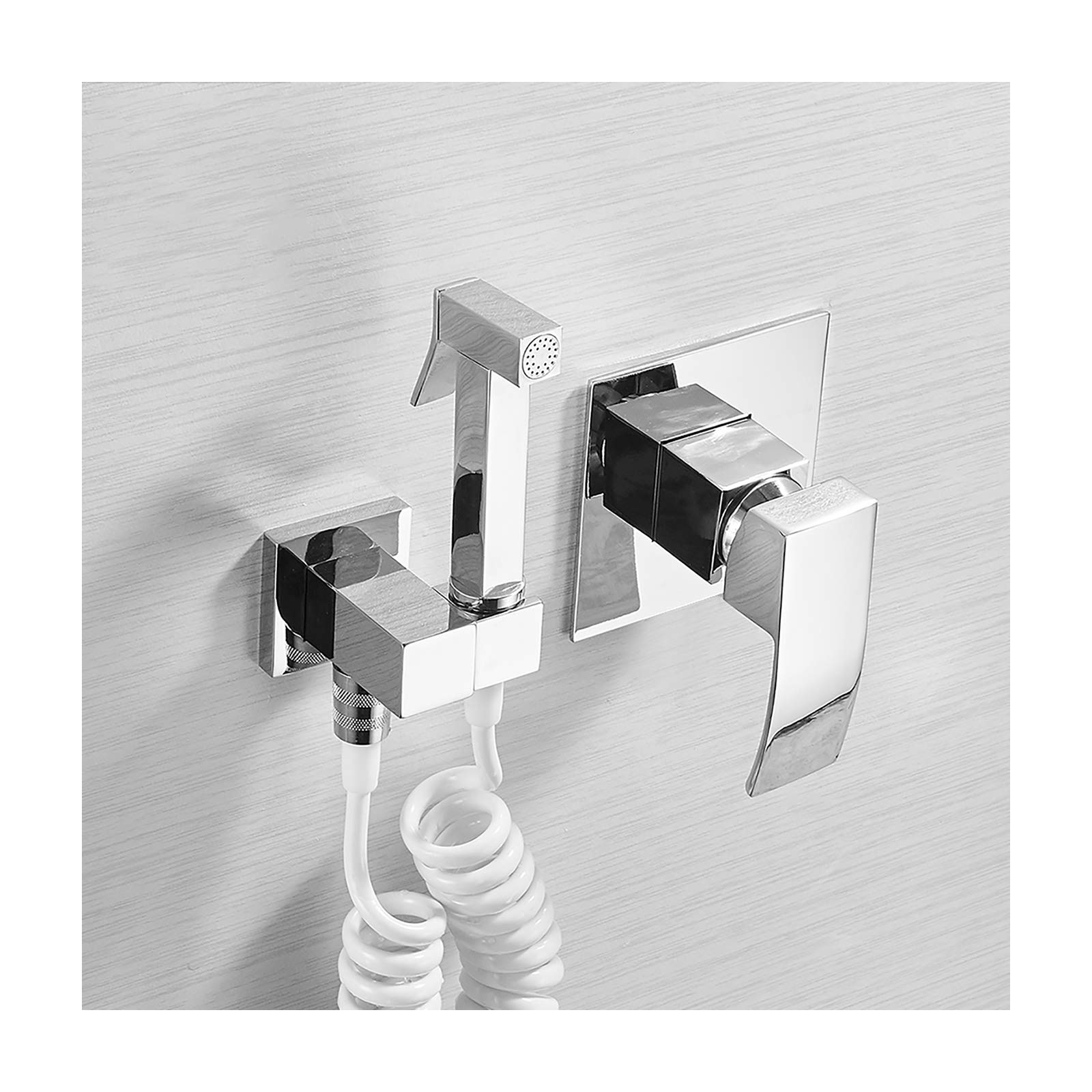 Spruzzatore portatile per bidet per WC con acqua fredda singola, kit spruzzatore per bidet per WC, montaggio a parete, in ottone, set per l'igiene personale, il bagno degli animali domestici