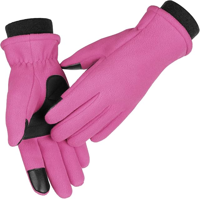 OZERO Thermal Gloves for Women and Kids, Touch Screen Gloves for Running and Cycling