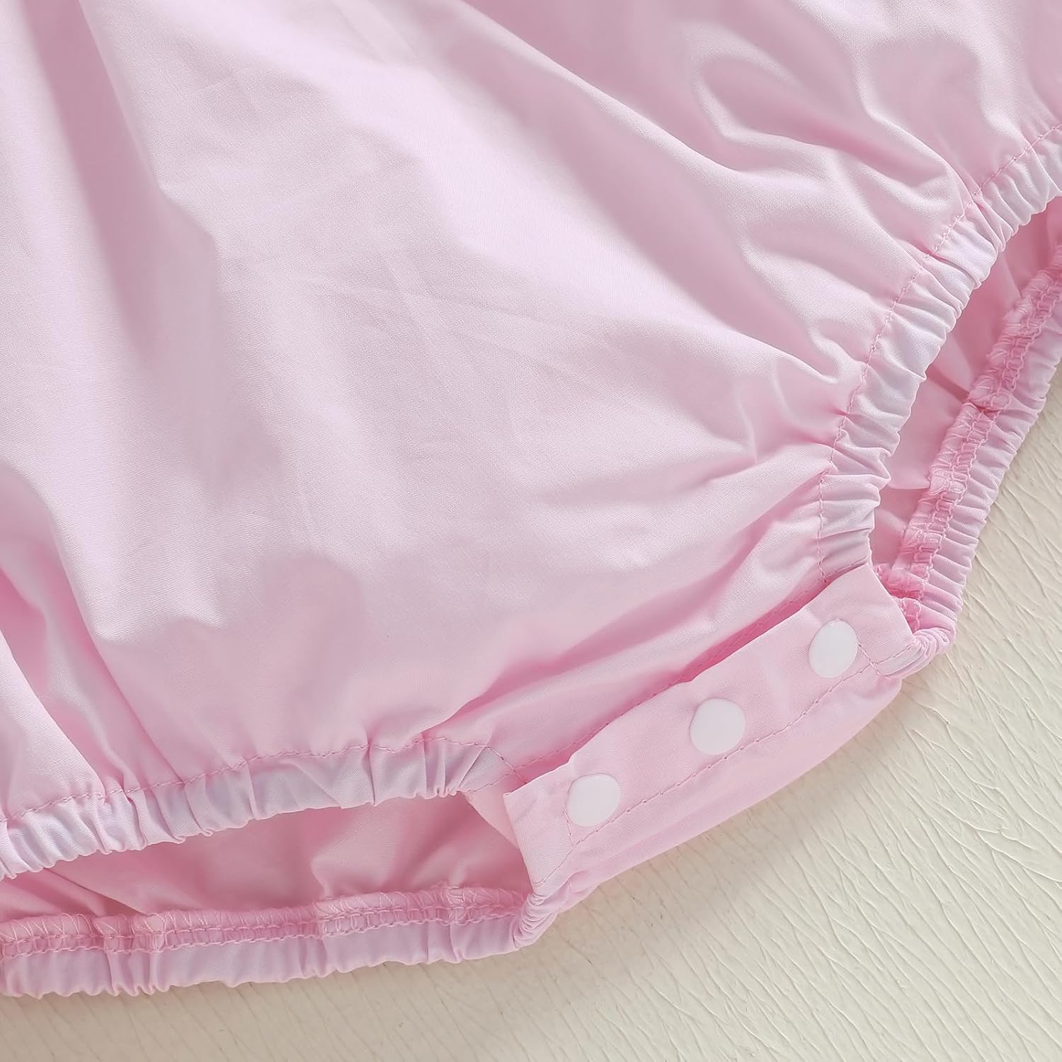 GOOCHEER Infant Baby Girl Halloween Outfit Ghost Embroidery Long Sleeve Romper Bodysuit Smocked Bubble Clothes - Image 5