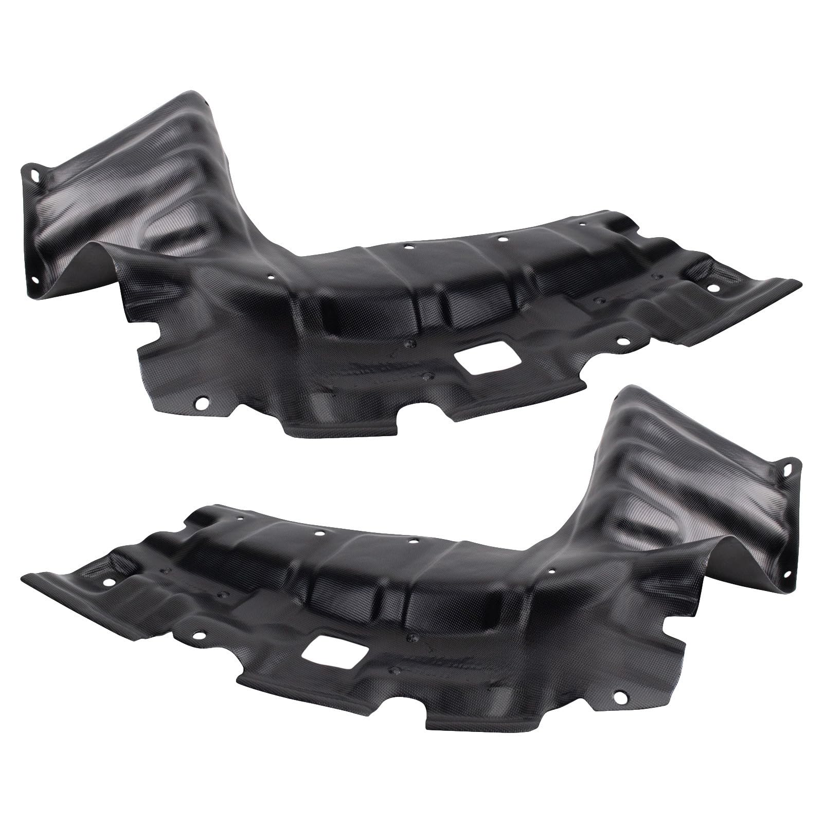 TRQ Front Driver &amp; Passenger Side Lower Engine Splash Shield Compatible with 2004-2006 Scion xA xB 2000-2005 Toyota Echo SC1228105 SC1228108