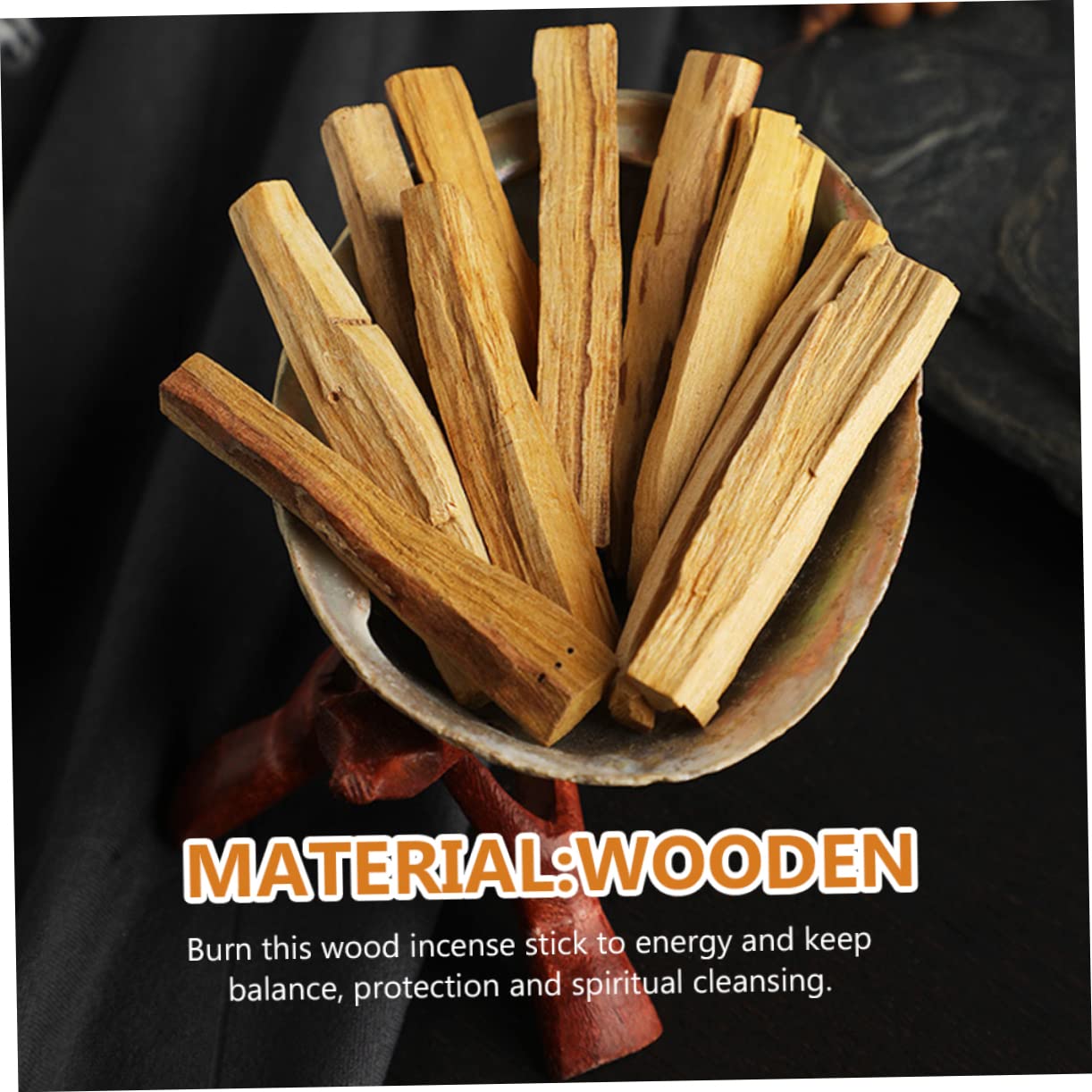 Alipis 20 Piezas Quemando Palos De Madera El Incienso del Oeste Palo De Incienso Natural Palo De Aromaterapia Varitas Ardientes De Aromaterapia Varitas De De Palo Santo