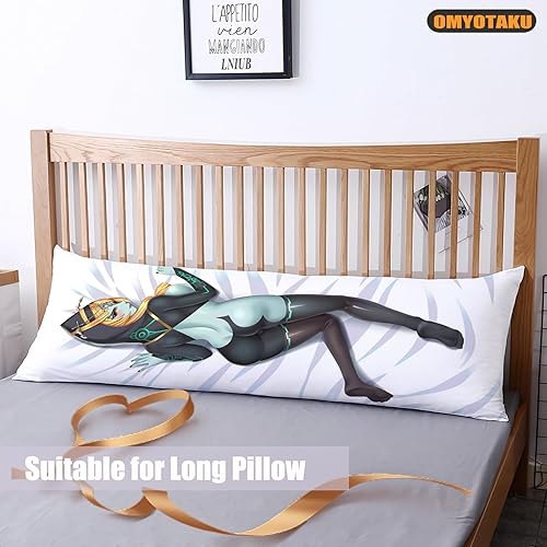 Miniatura 9 de Juego de anime japonés de 19 x 59 pulgadas, funda de almohada corporal de Dakimakura de piel de durazno para abrazar, decoración de ropa de cama de