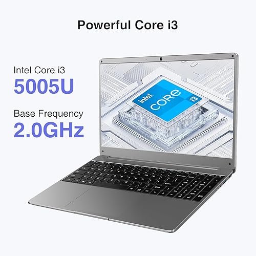 Miniatura 4 de Laptop Windows 11 de 15.6 pulgadas, Intel Core i3-5005U, 16 GB de RAM, SSD de 512 GB, pantalla FHD IPS, WiFi 2.4G5G, BT5.0, RJ45, cámara web,