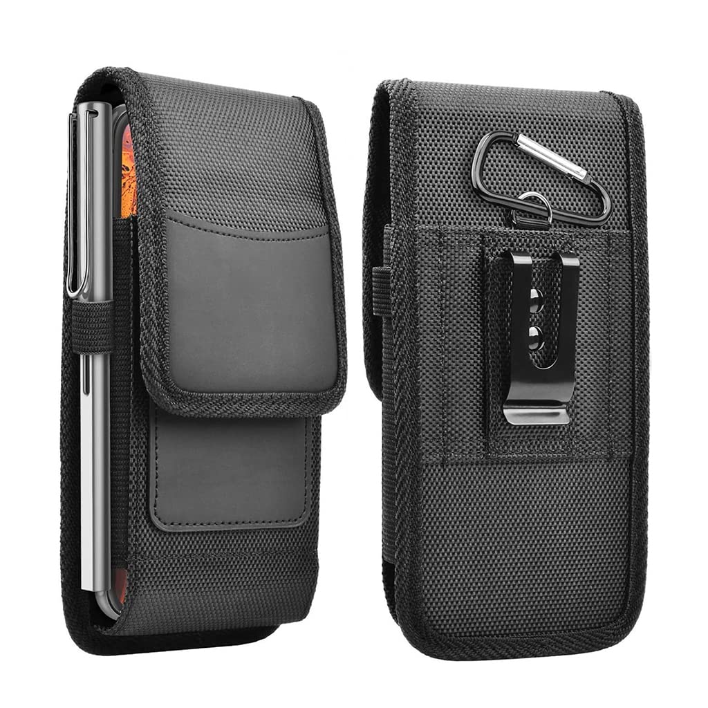 GUSTAVE® Mobile Pouch for Men with Belt Clip, AntiScratch and