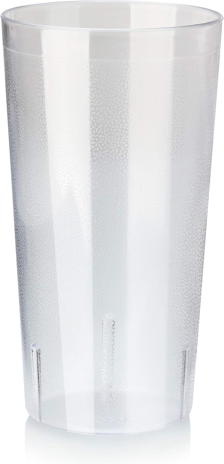 New Star Foodservice Restaurant-Grade Polycarbonate Beverage Tumblers, 32 oz, Clear, Set of 12 - Image 2