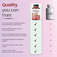 Vista 7 de Probiótico de microflora vaginal para mujer Apoya el equilibrio de ITU, levadura y pH Mezcla de hidratación diaria con arándano, D-manosa, aloe