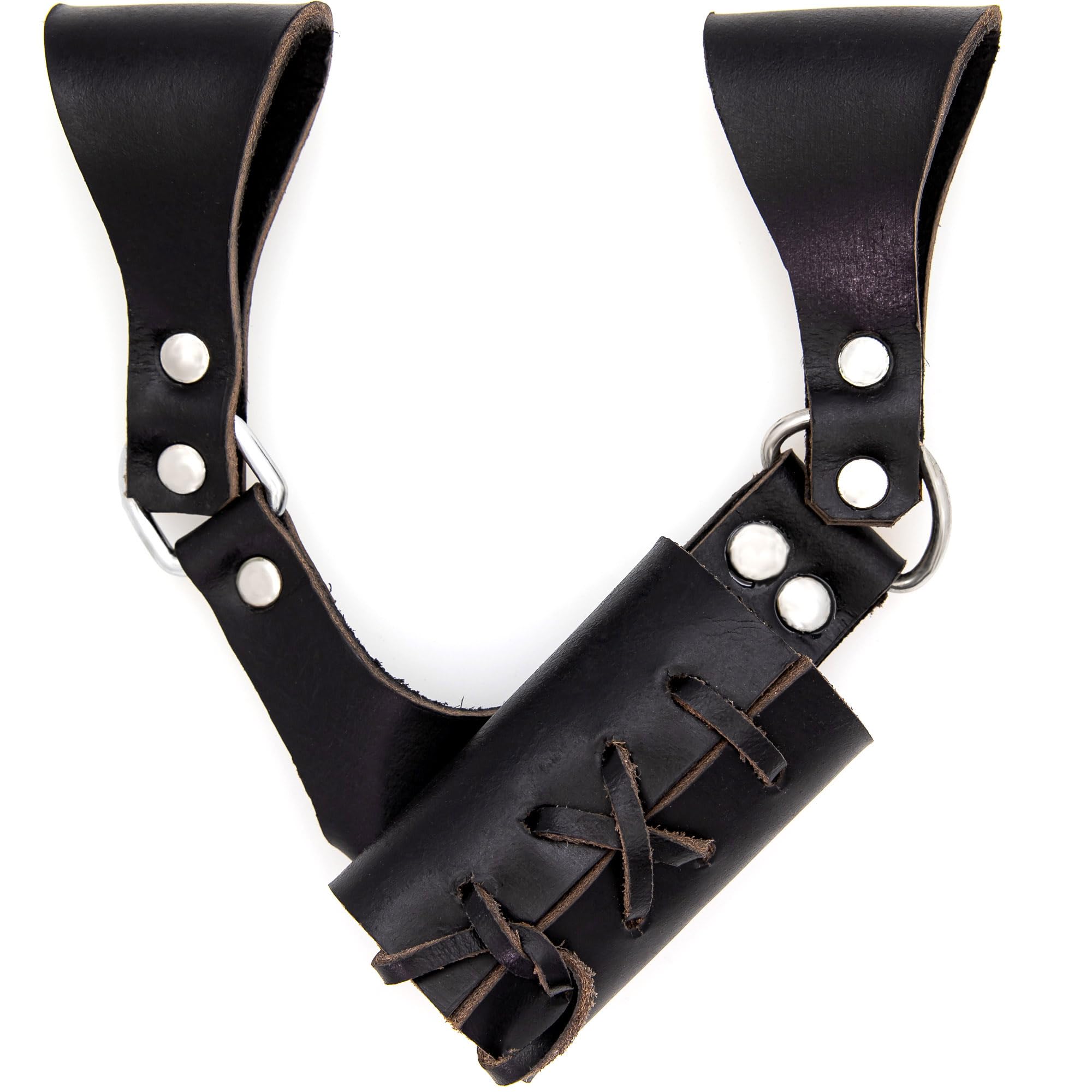 ™ - Premium Leather Sword Holster - Medieval Inspired Handcreafted Costume LARP Weapon Frog Accessory