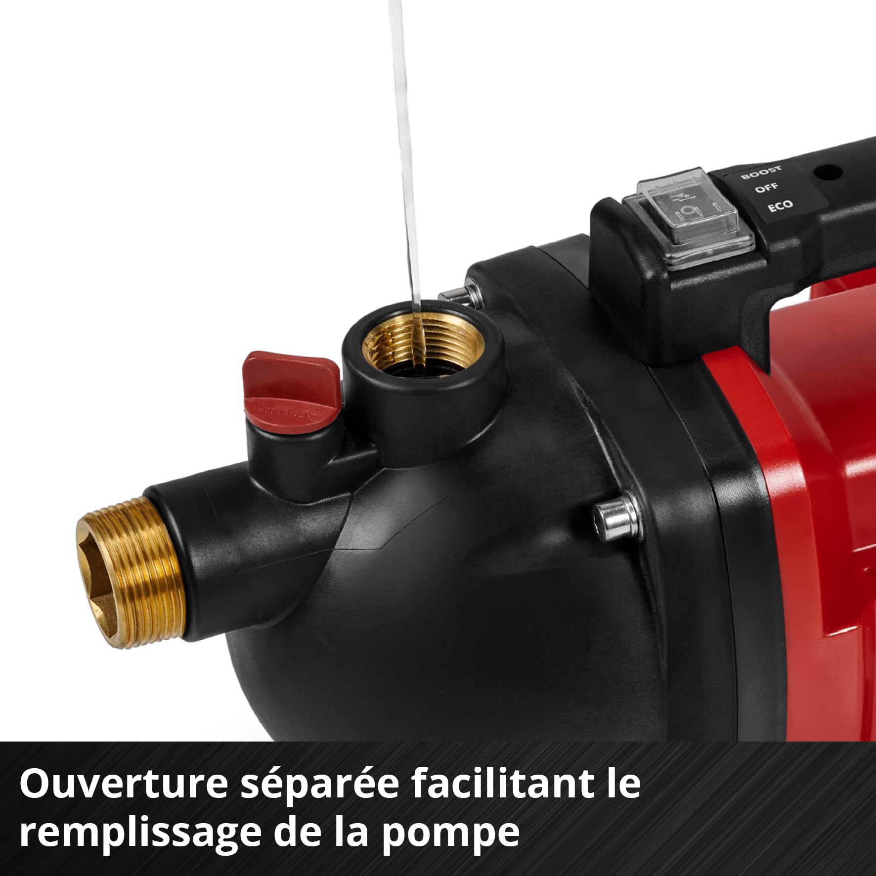 Einhell Pompe de jardin sans fil AQUINNA 36/30 Set | PXC | 36 V | 2,6 bar | débit 3000 l/h | hauteur 26 m | flexible d’aspiration 4 m | sans batterie