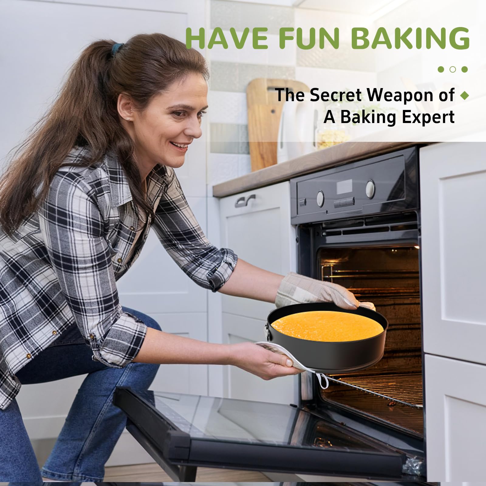 ZeroPone Molde desmontable de 10 pulgadas, molde antiadherente para tartas de queso, molde redondo para tartas, moldes para tartas de queso con parte inferior extraíble, bandeja profunda para hornear,