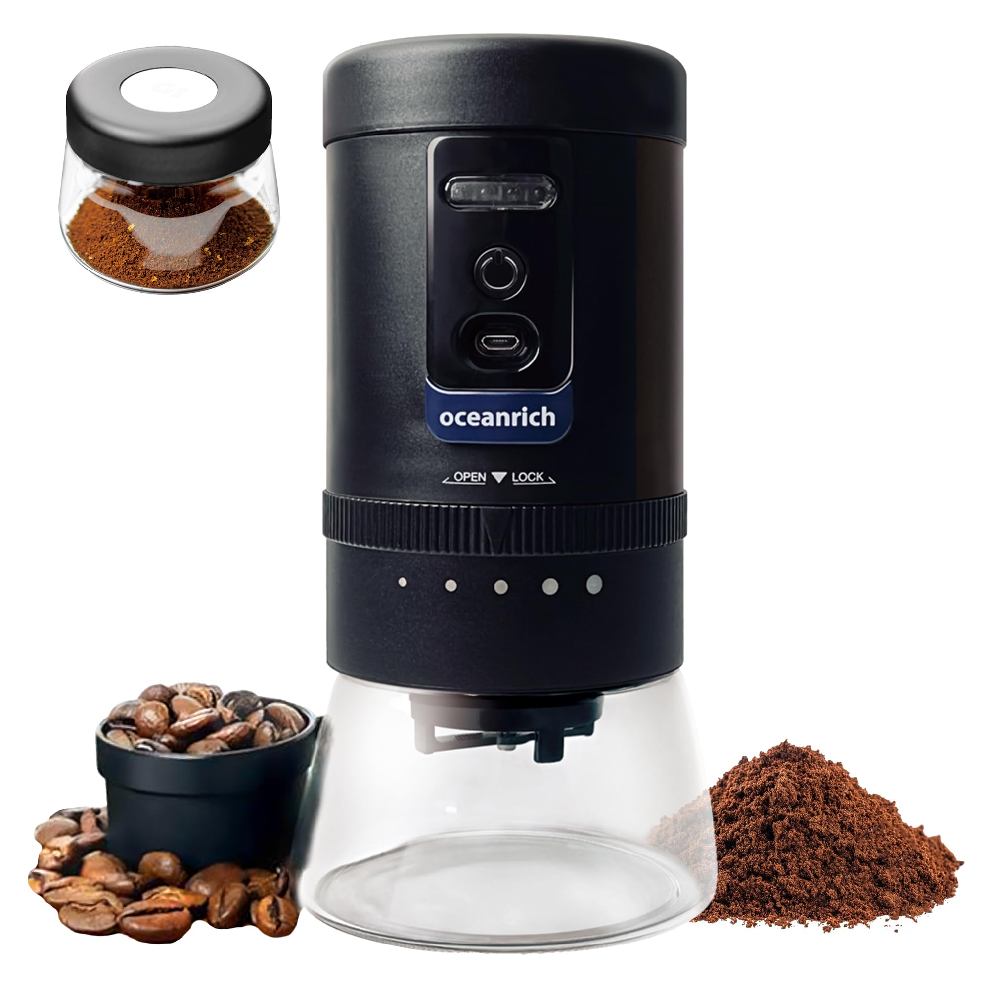 Amazon.co.jp: オーシャンリッチ(oceanrich) 自動コーヒーミル G1R