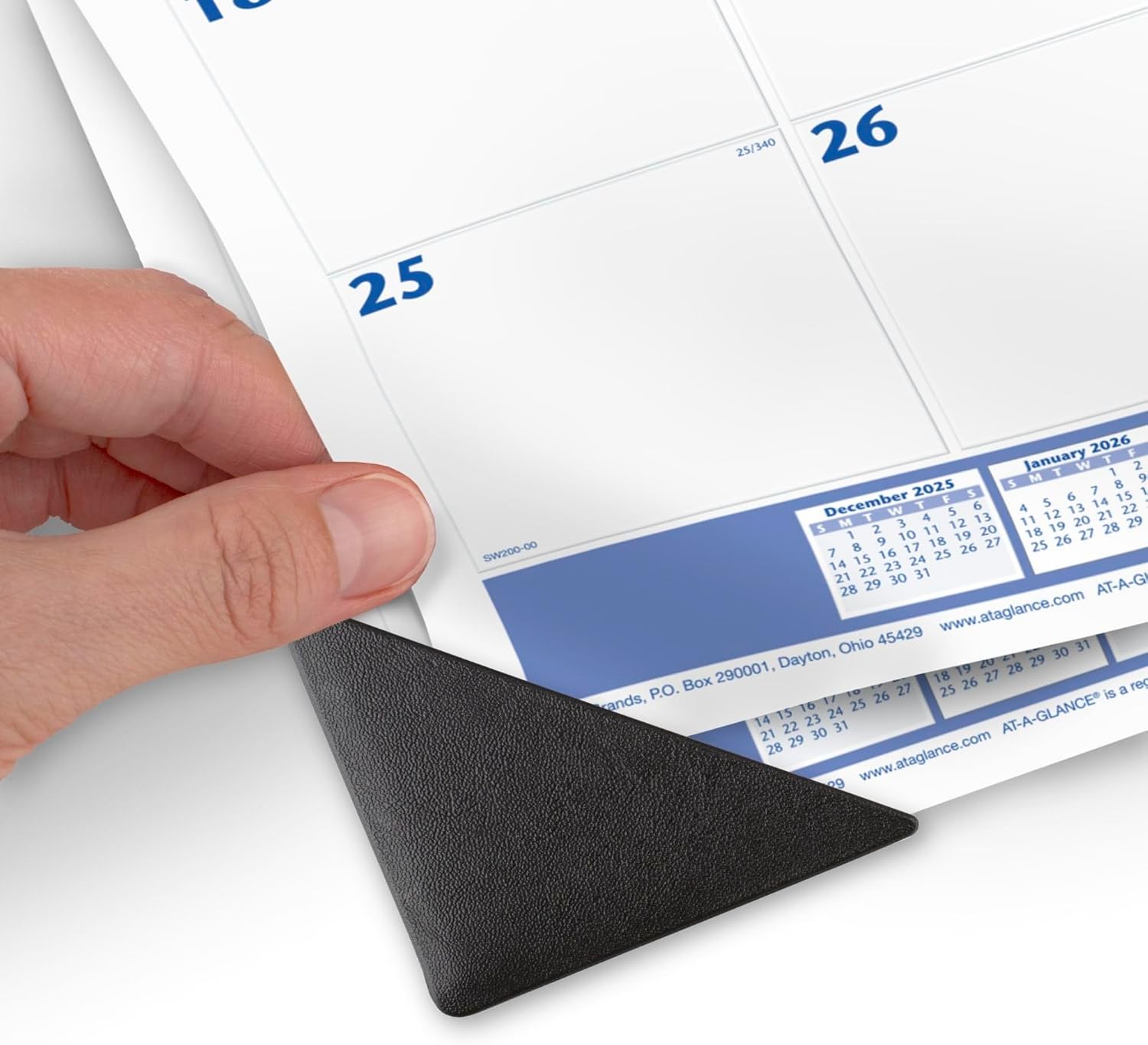 AT-A-GLANCE® 2026 Monthly Desk Pad Calendar, Blue and Gray, Standard, 21 3/4" x 17"