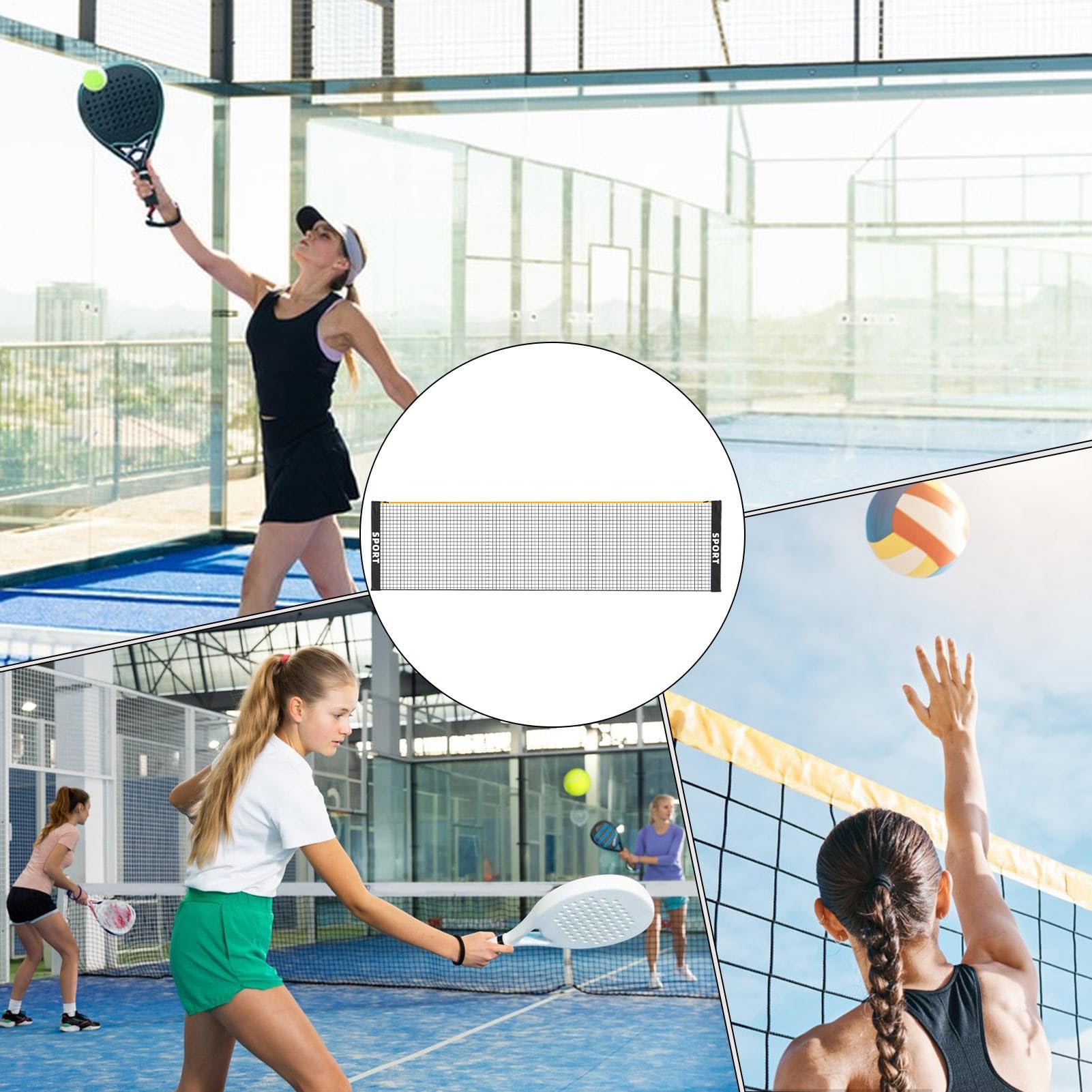 Rete da Badminton per Giardino,pieghevole, altezza regolabile, resistente alle intemperie | Rete da pallavolo per giardino - per Adulti e Bambini Sport Spiaggia Piscina Corte Prato Allenamento