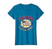 Flag Waver Freedom Caller Patriotic Design T-Shirt