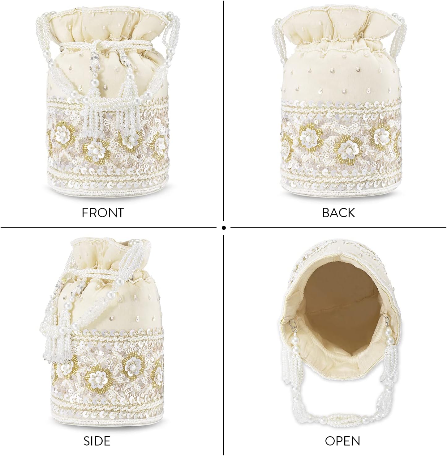 Aheli Potli Purses Gift for Women Handmade Evening Handbag Stylish Bridal Fashion Wristlet Bag Women