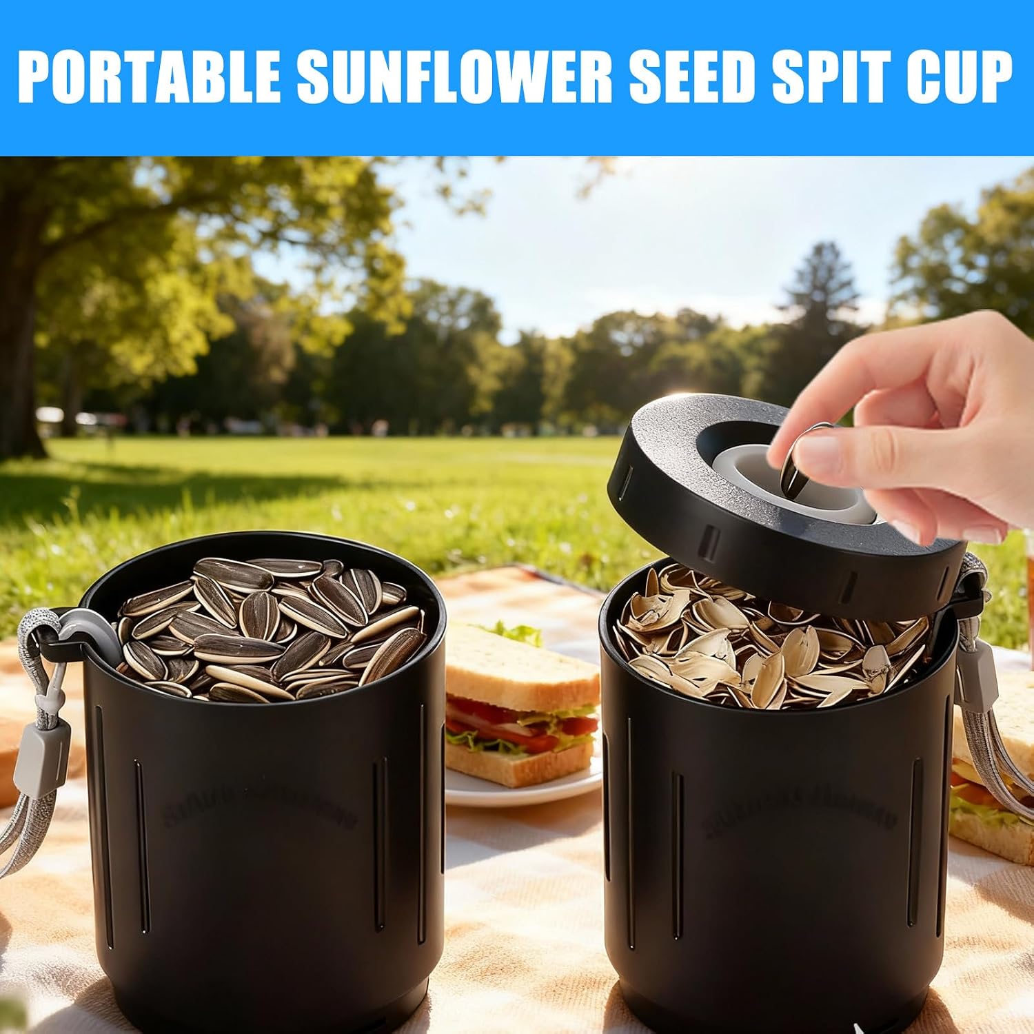 Strong Helianthus Nut Shelling Bowl Creative Helianthus Nut Dispenser Cup Ideal for Parties Picnics & Casual Snacks Flower Stone Cup
